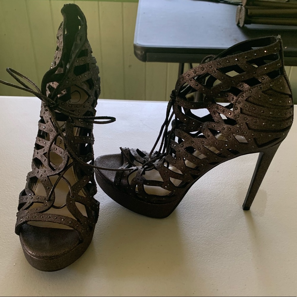 Jessica Simpson Lace Ul Rhinestone Heels